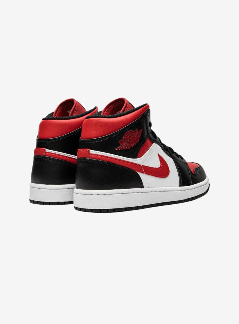 Air Jordan 1 Mid White Black Red (2022)